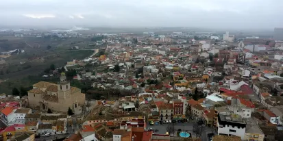 vista aérea de una ciudad