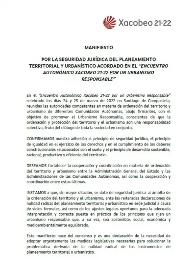 Manifiesto de la Xunta